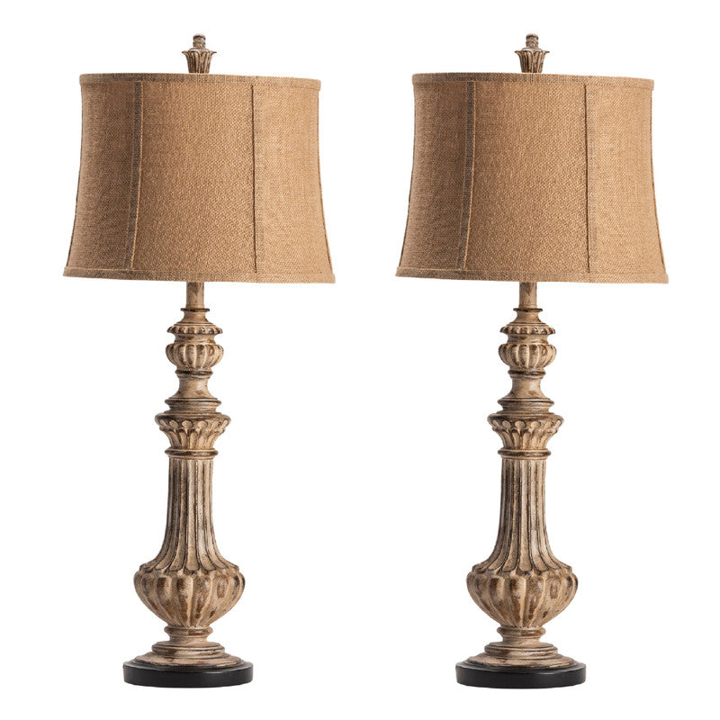 Cameron Beige Table Lamp (Set of 2) by Crestview at Eve Furniture
