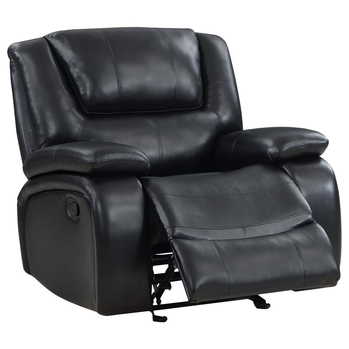 Camila Black Upholstered Glider Recliner Chair by Coaster at Eve Furniture
