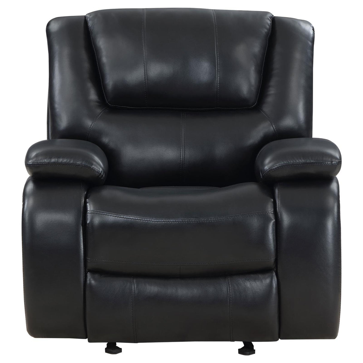 Camila Black Upholstered Glider Recliner Chair by Coaster at Eve Furniture