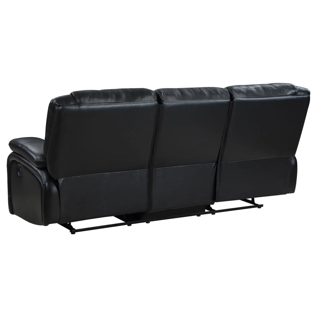 Camila Black Upholstered Manual Reclining Living Room Set by Coaster at Eve Furniture