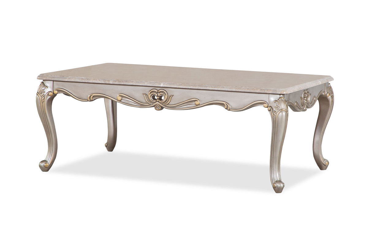 Camila Silver Coffee Table by Cosmos Furniture at Eve Furniture