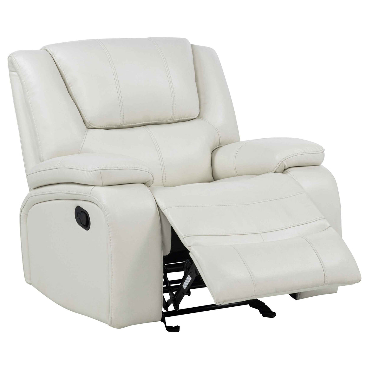 Camila White Upholstered Glider Recliner Chair by Coaster at Eve Furniture