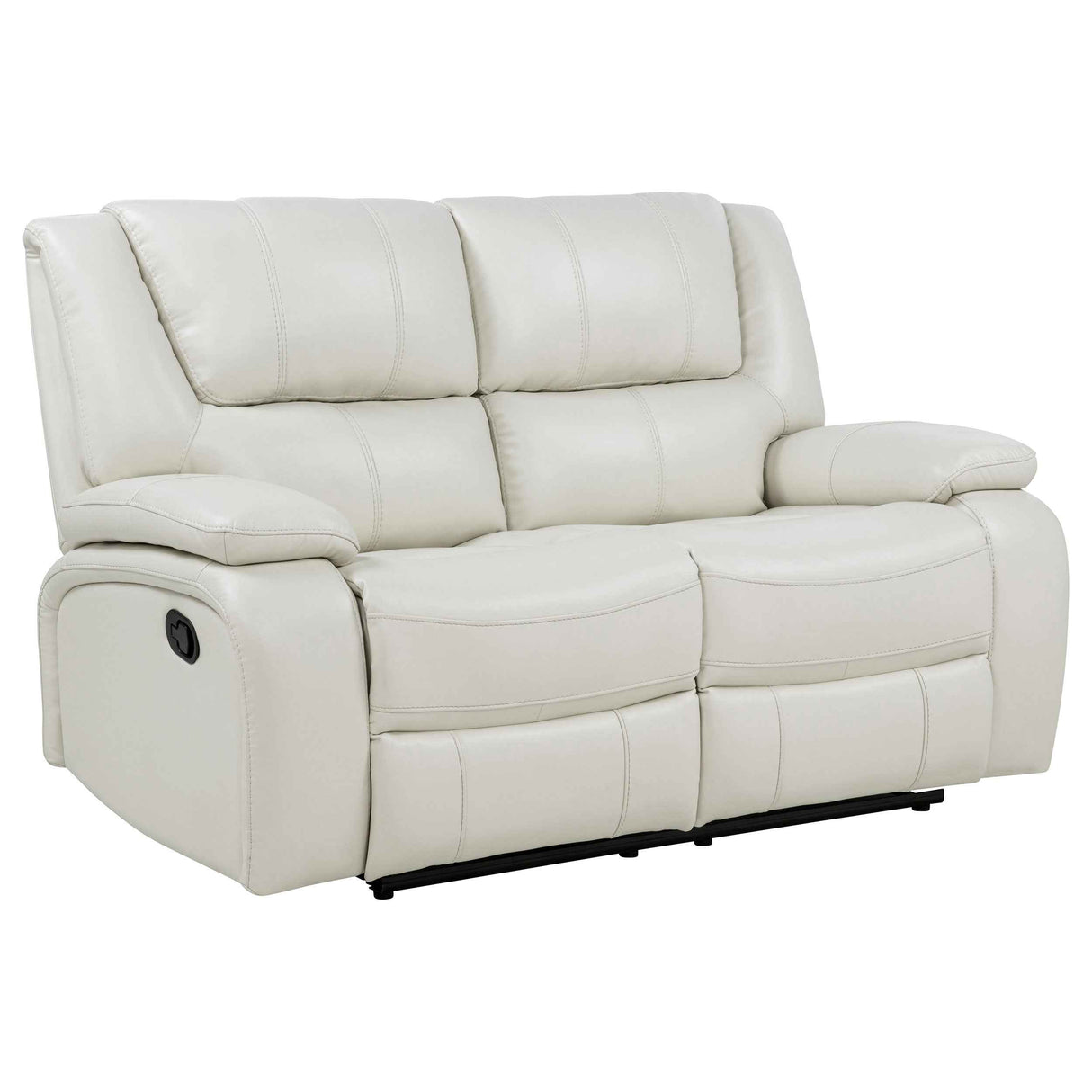 Camila White Upholstered Motion Reclining Loveseat by Coaster at Eve Furniture