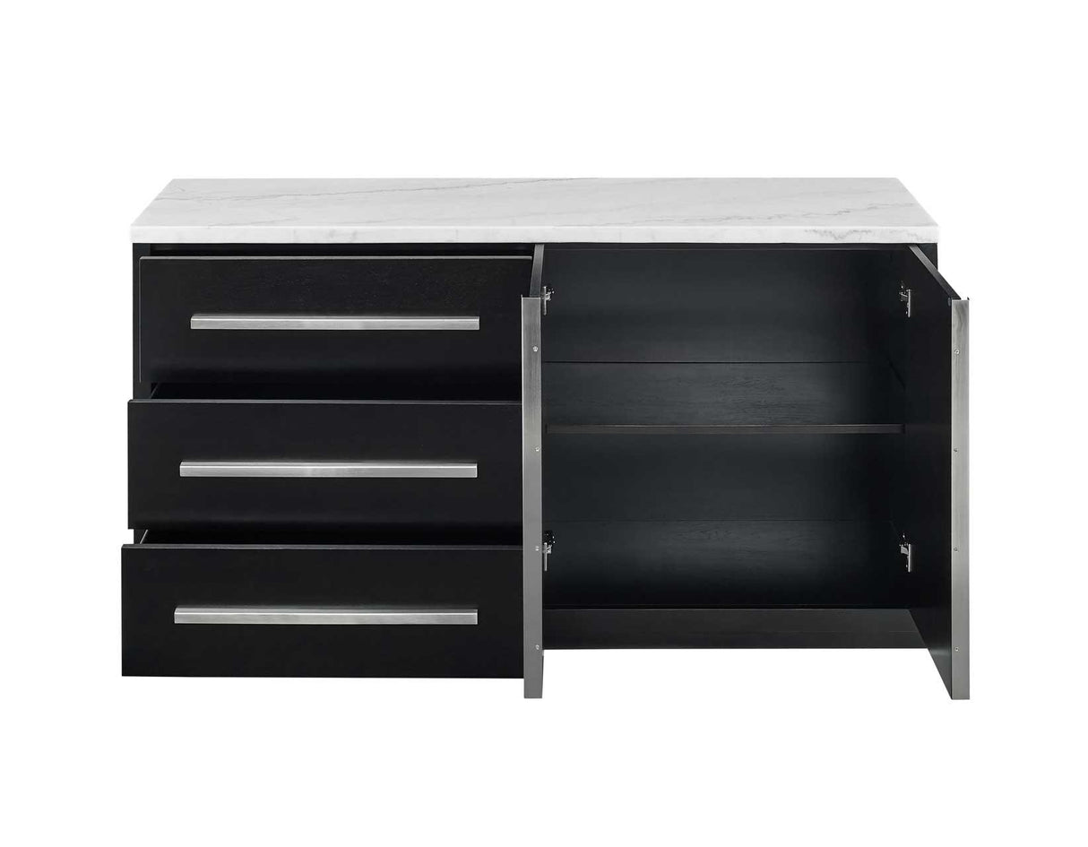 Camila White Marble Server by Steve Silver at Eve Furniture