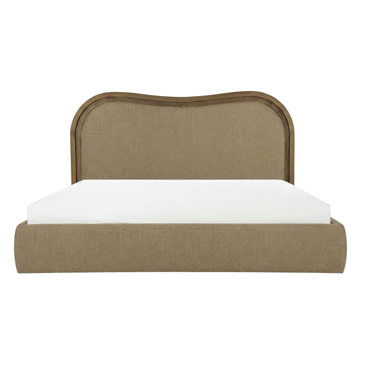 Camilla Green/Dark Brown Queen Bed