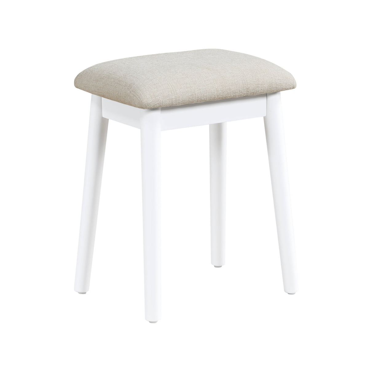 Camilla White Vanity Dressing Table with Mirror and Stool by Homelegance at Eve Furniture