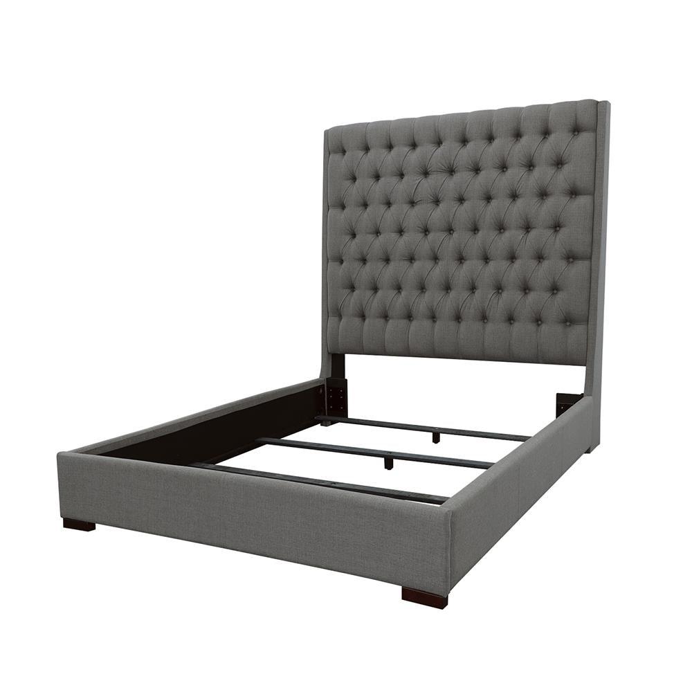 Camille Gray Queen Button Tufted Bed by Coaster at Eve Furniture