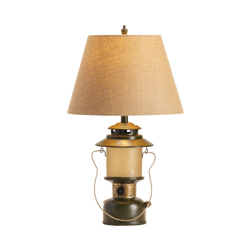 Camp Lantern Green Table Lamp & Nightlight (Set of 2) by Crestview at Eve Furniture