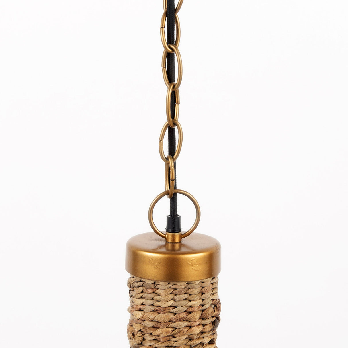 Campanile Brown Whicker Pendant Light by Mercana at Eve Furniture