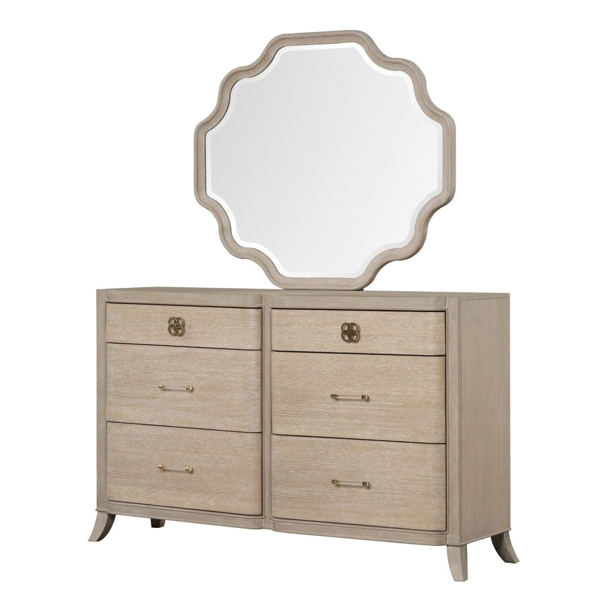 Candra Natural Oak Mirror by Furniture of America at Eve Furniture