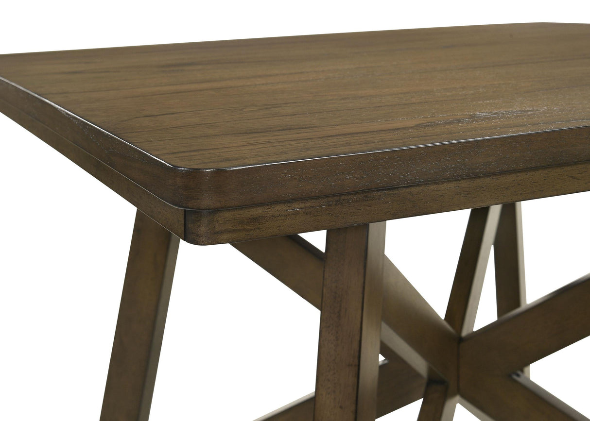 Canfield Brown Square Counter Height Dining Table by Coaster at Eve Furniture