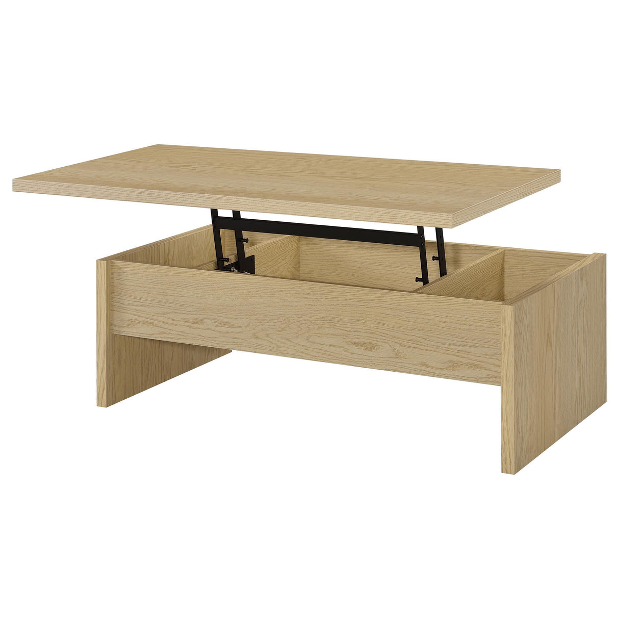 Canoga Light Oak Engineered Wood Lift Top Coffee Table by Coaster at Eve Furniture