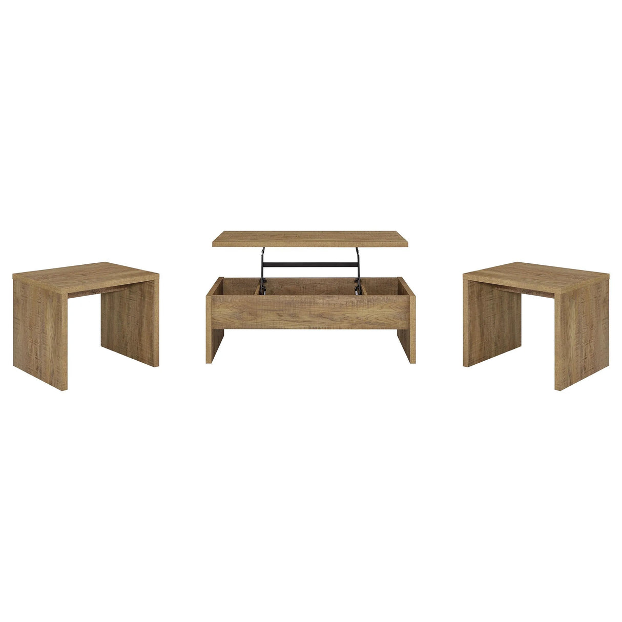 Canoga Mango 3-Piece Lift Top Cocktail Coffee Table Set by Coaster at Eve Furniture