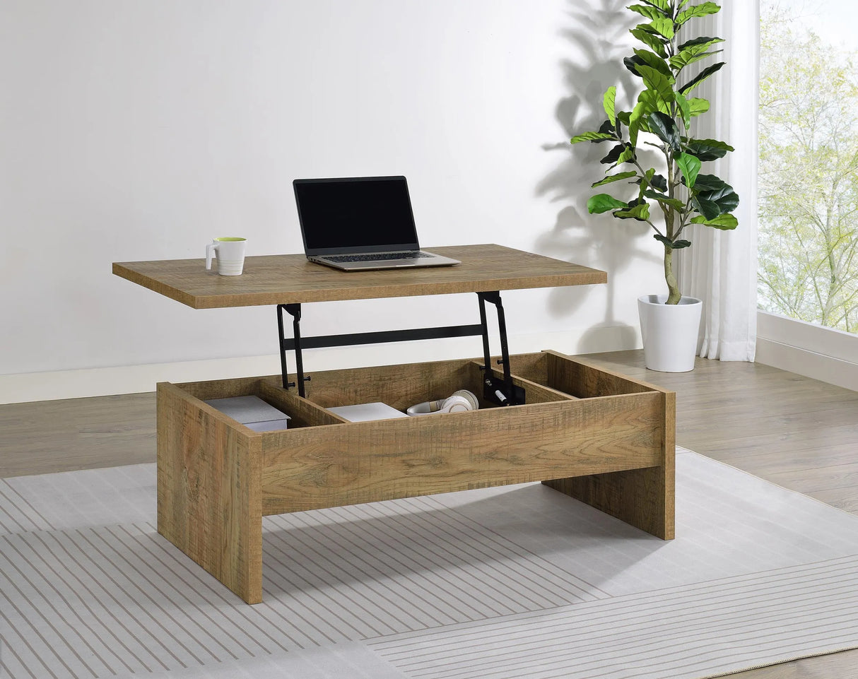 Canoga Mango Engineered Wood Lift Top Cocktail Coffee Table by Coaster at Eve Furniture