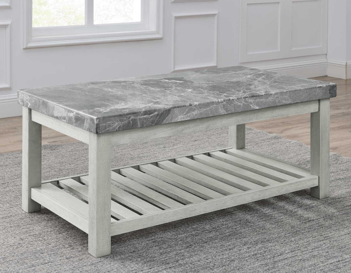 Canova Gray Marble Coffee Table by Steve Silver at Eve Furniture