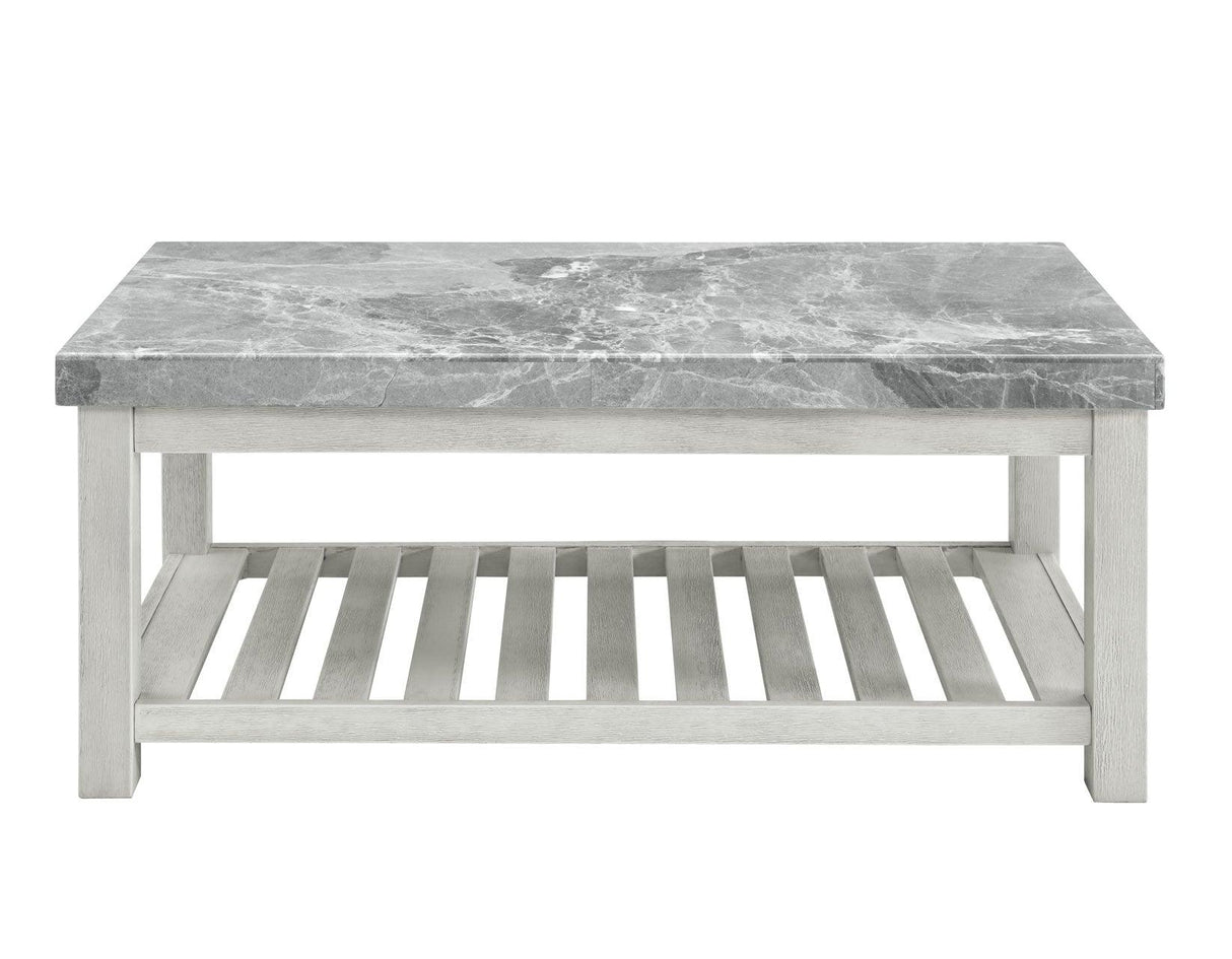 Canova Gray Marble Coffee Table by Steve Silver at Eve Furniture