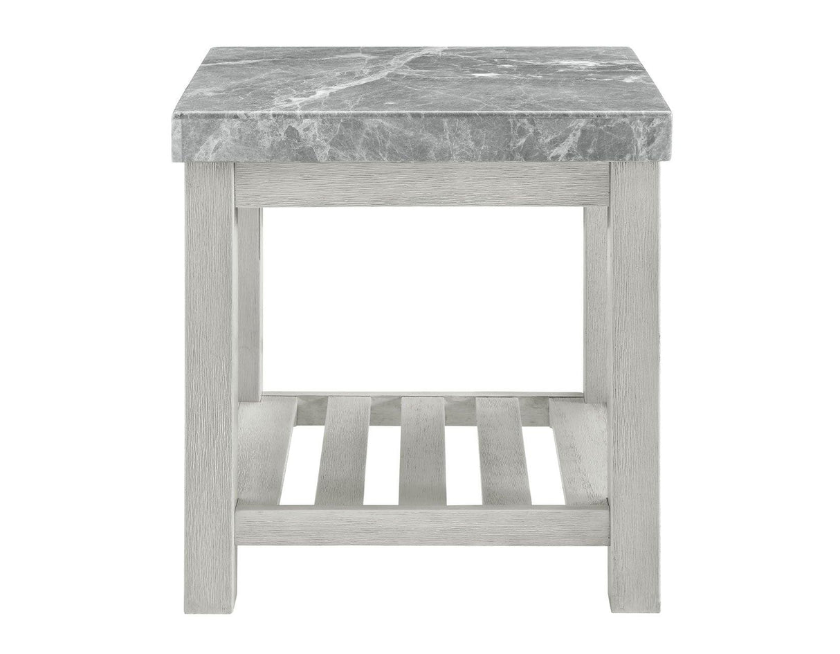 Canova Gray Marble Top End Table by Steve Silver at Eve Furniture