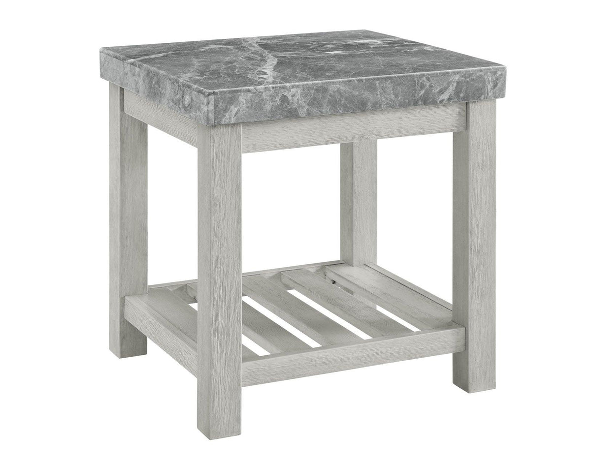 Canova Gray Marble Top End Table by Steve Silver at Eve Furniture