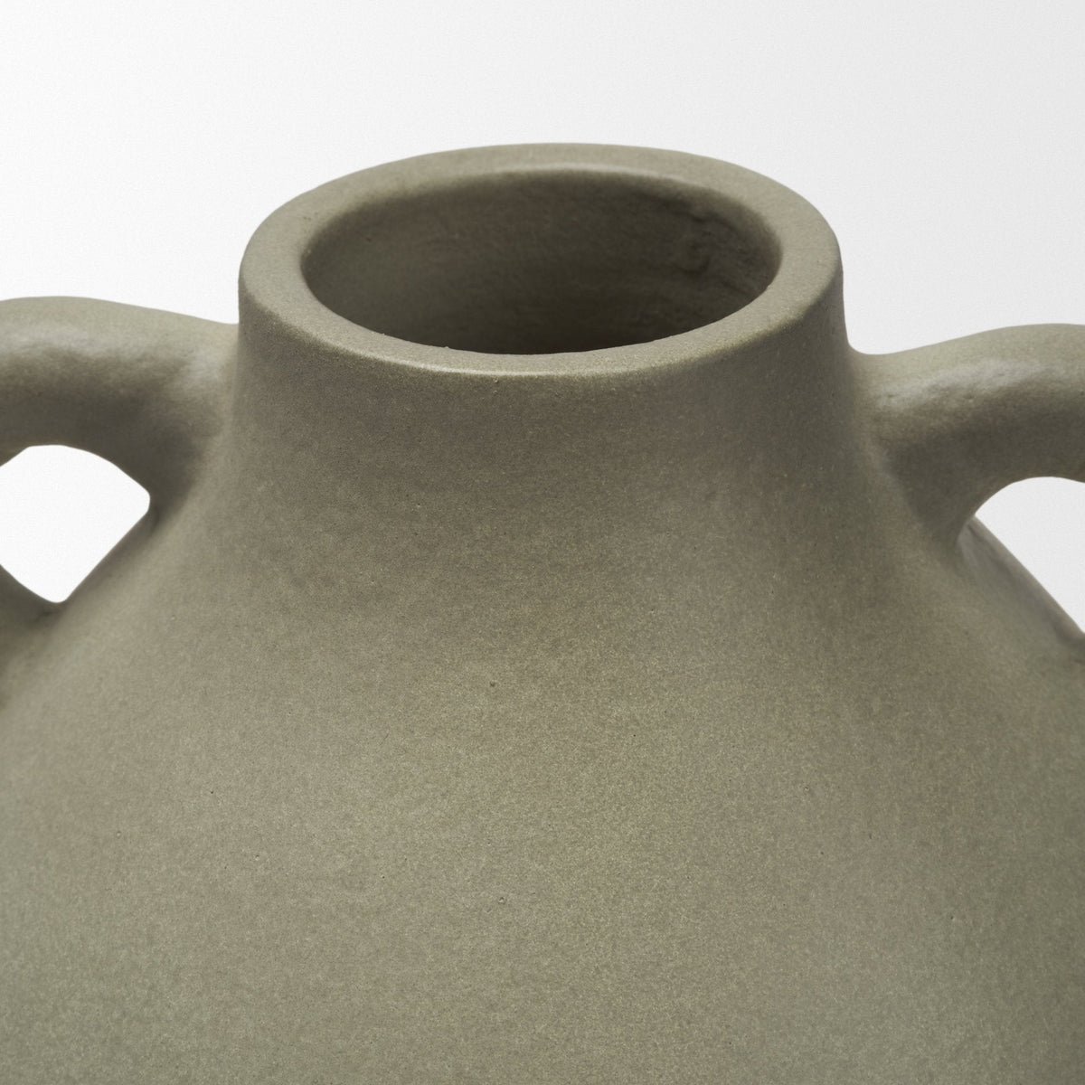 Cantara Small Sage Green Ceramic Milk Jug w/ Handles by Mercana at Eve Furniture
