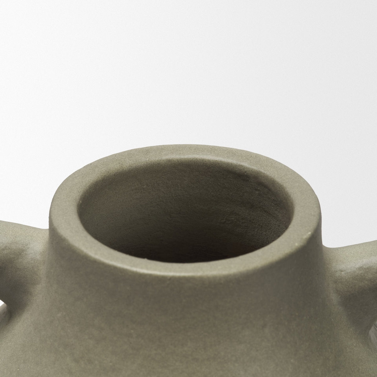 Cantara Small Sage Green Ceramic Milk Jug w/ Handles by Mercana at Eve Furniture
