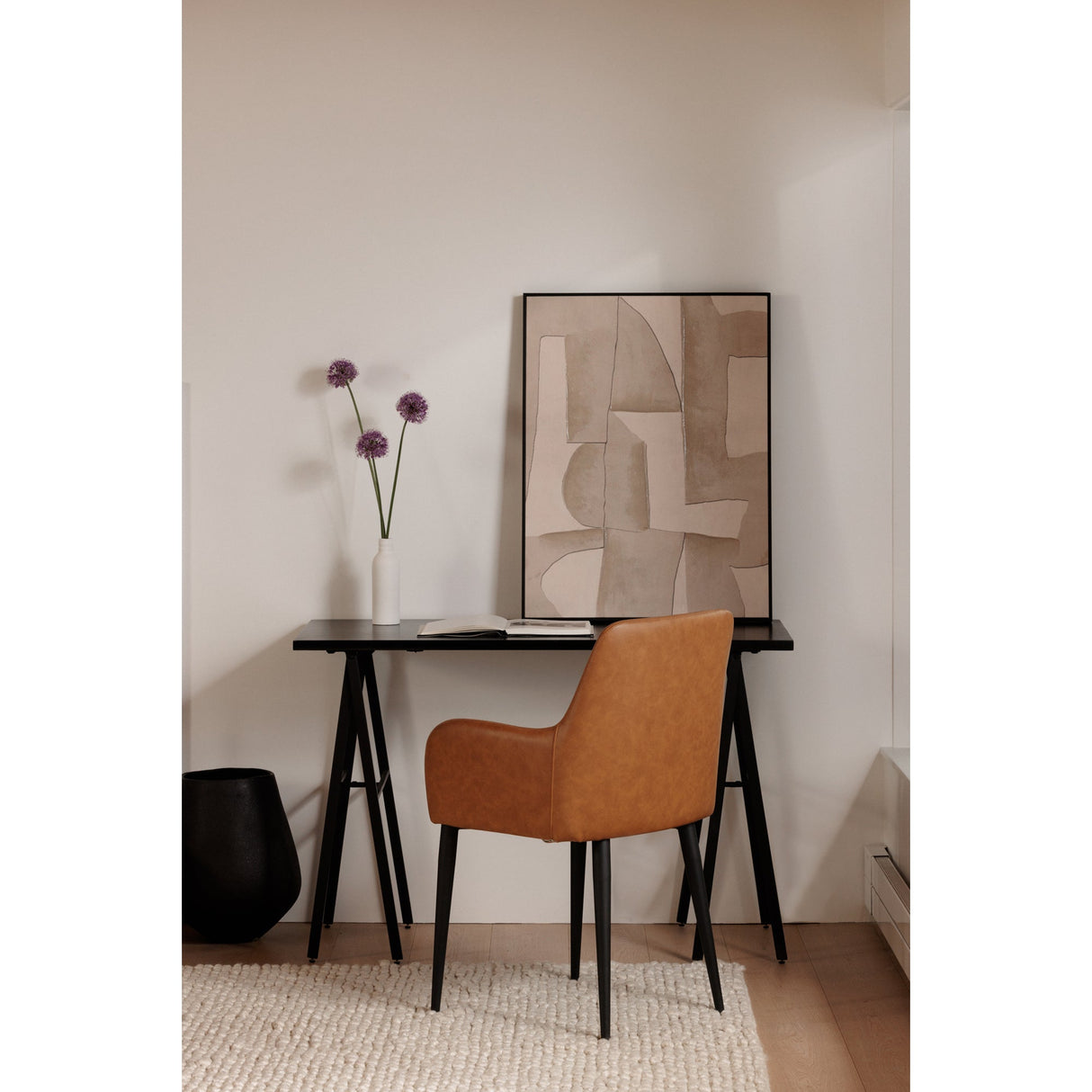 Cantata Tawny Vegan Leather Dining Chair (Set of 2) by MOES at Eve Furniture