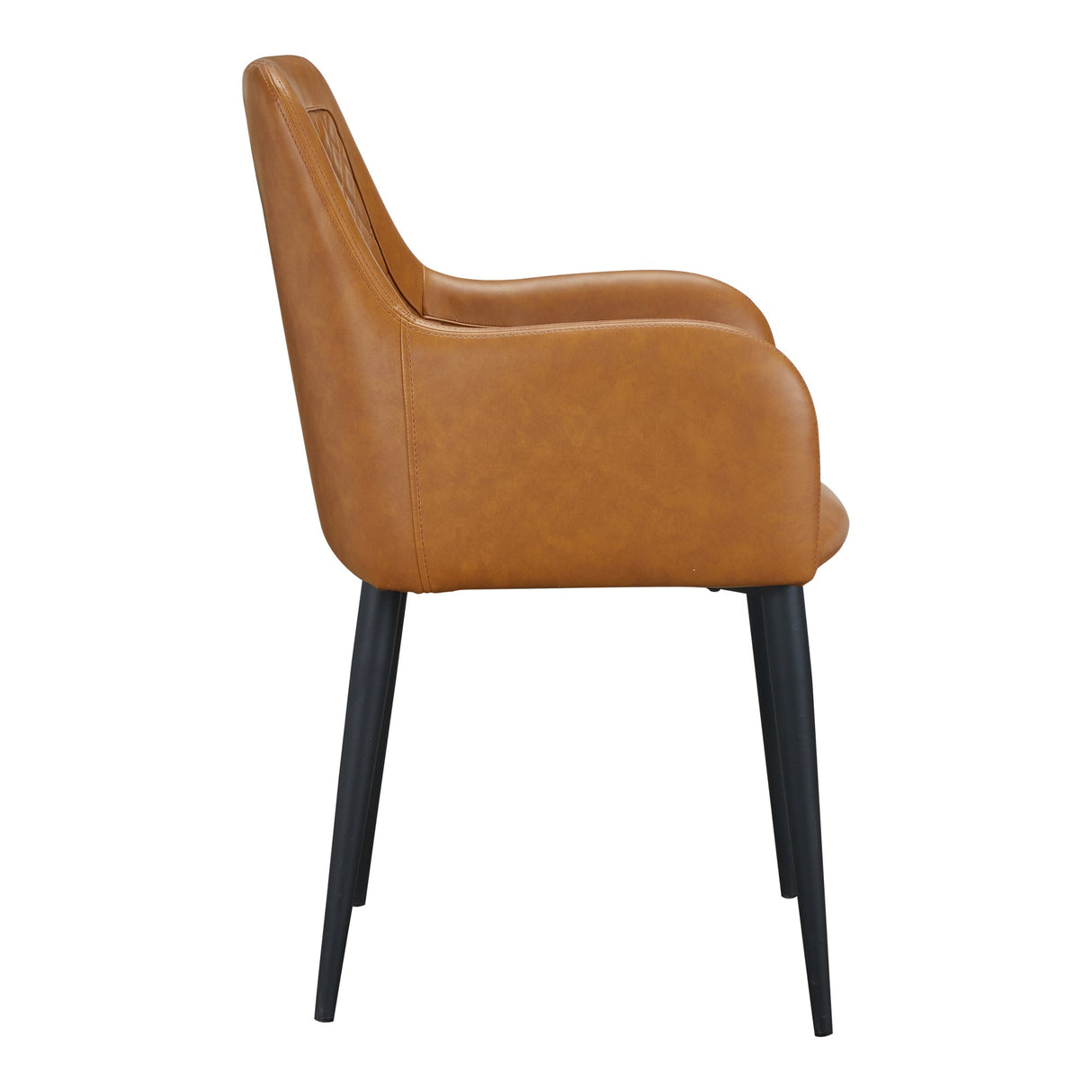 Cantata Tawny Vegan Leather Dining Chair (Set of 2) by MOES at Eve Furniture