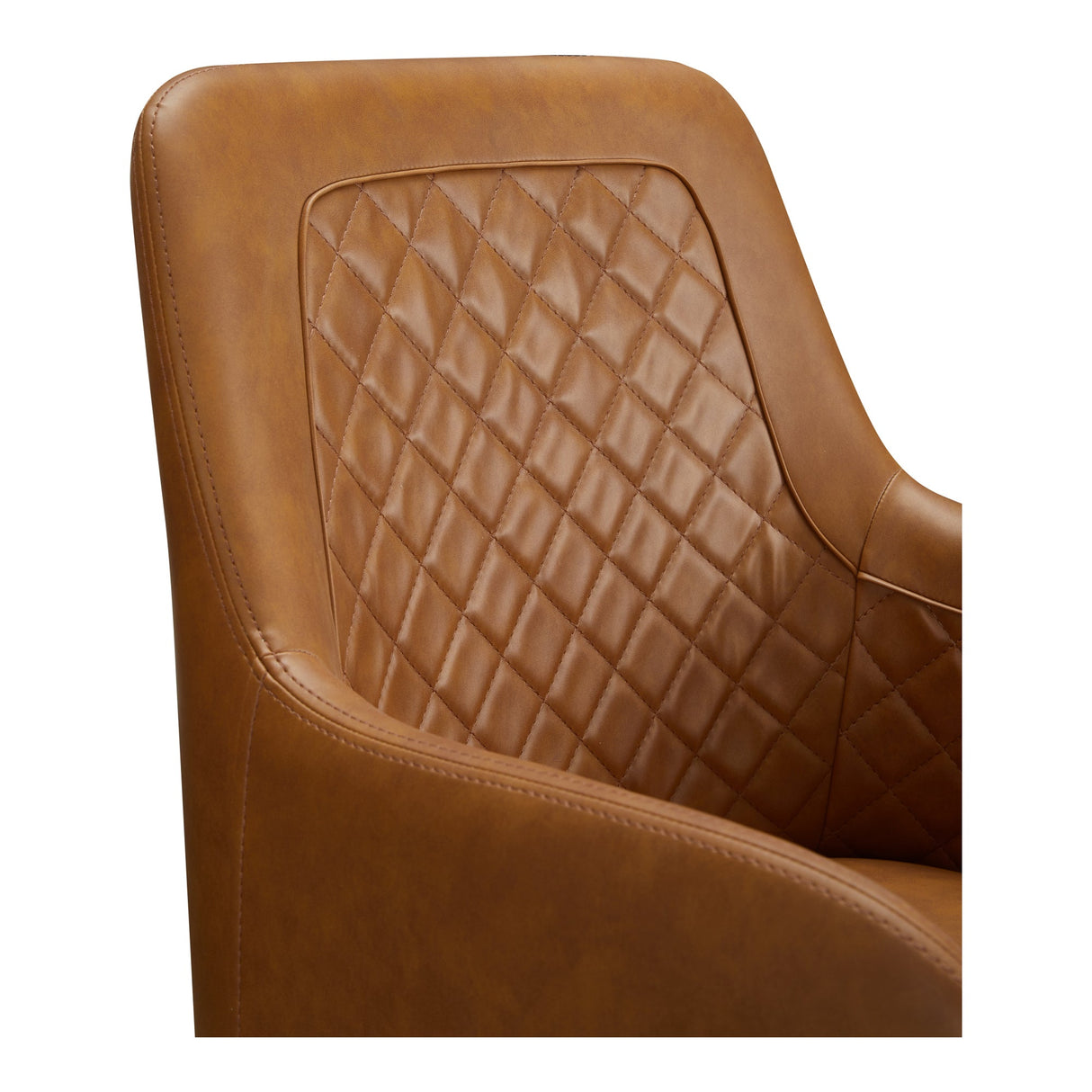 Cantata Tawny Vegan Leather Dining Chair (Set of 2) by MOES at Eve Furniture