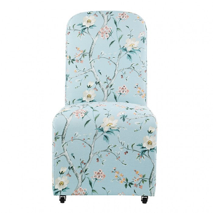 Canterbury Chinoiserie Pale Blue Dining Chair by Furniture of America at Eve Furniture