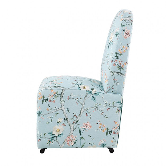 Canterbury Chinoiserie Pale Blue Dining Chair by Furniture of America at Eve Furniture