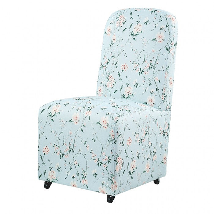 Canterbury Sakura Light Blue/Peach Dining Chair by Furniture of America at Eve Furniture