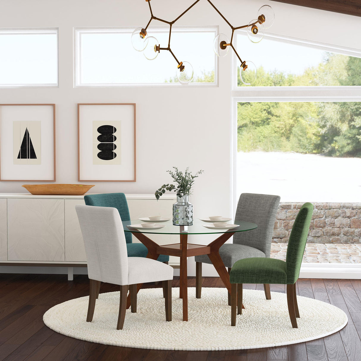 Cantley Beige Upholstered Dining Side Chair, Set of 2 by Coaster at Eve Furniture