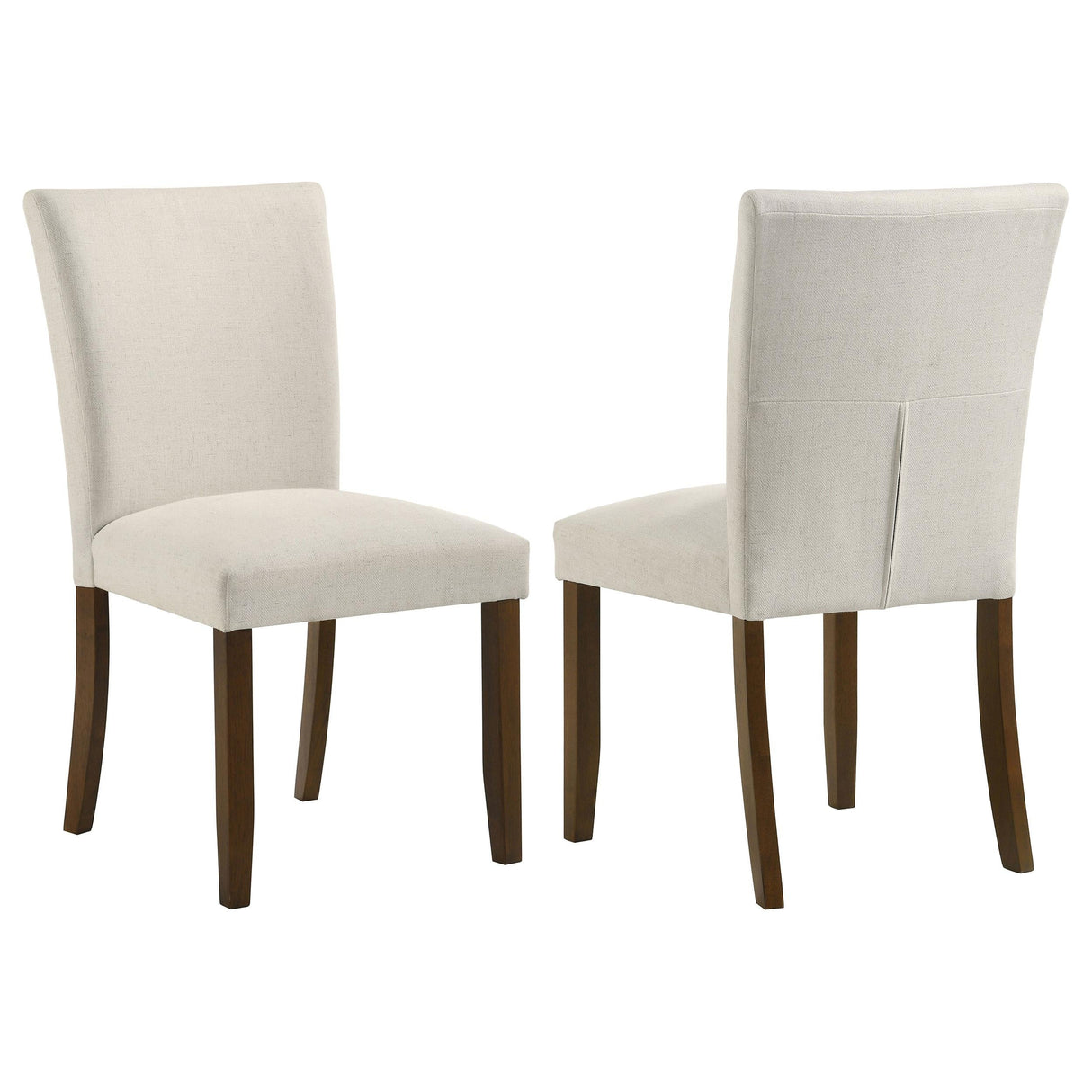 Cantley Beige Upholstered Dining Side Chair, Set of 2 by Coaster at Eve Furniture