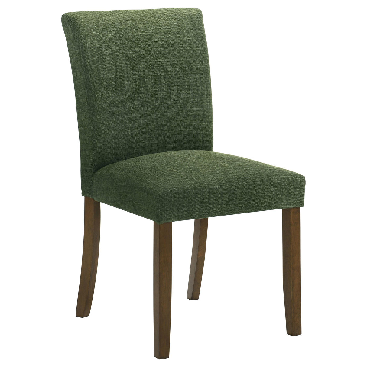 Cantley Upholstered Dining Side Chair Green (Set of 2) by Coaster at Eve Furniture