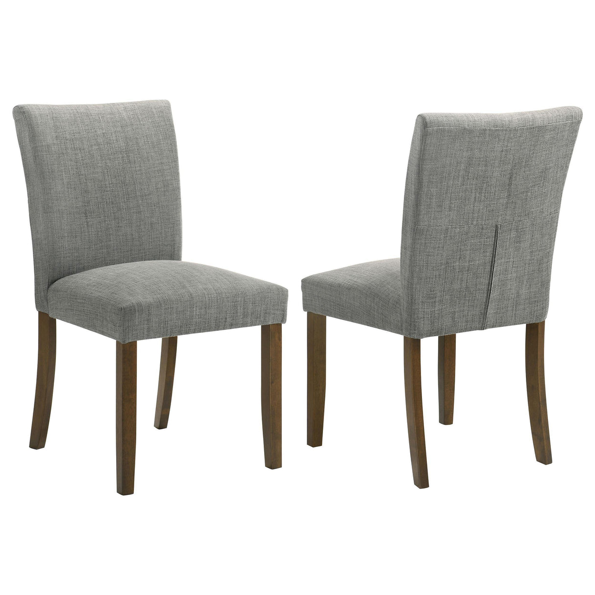 Cantley Upholstered Dining Side Chair Grey (Set of 2) by Coaster at Eve Furniture