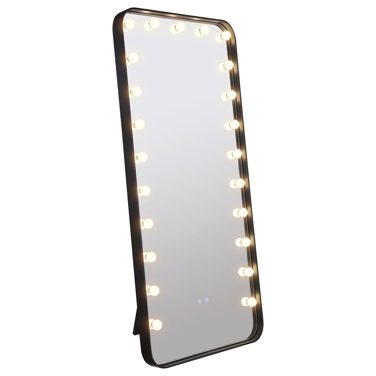 Canton Black LED Standing Mirror with Speakers by Coaster at Eve Furniture