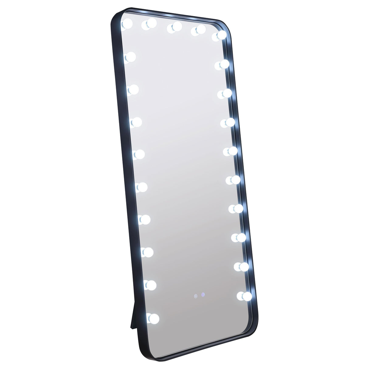 Canton Black LED Standing Mirror with Speakers by Coaster at Eve Furniture