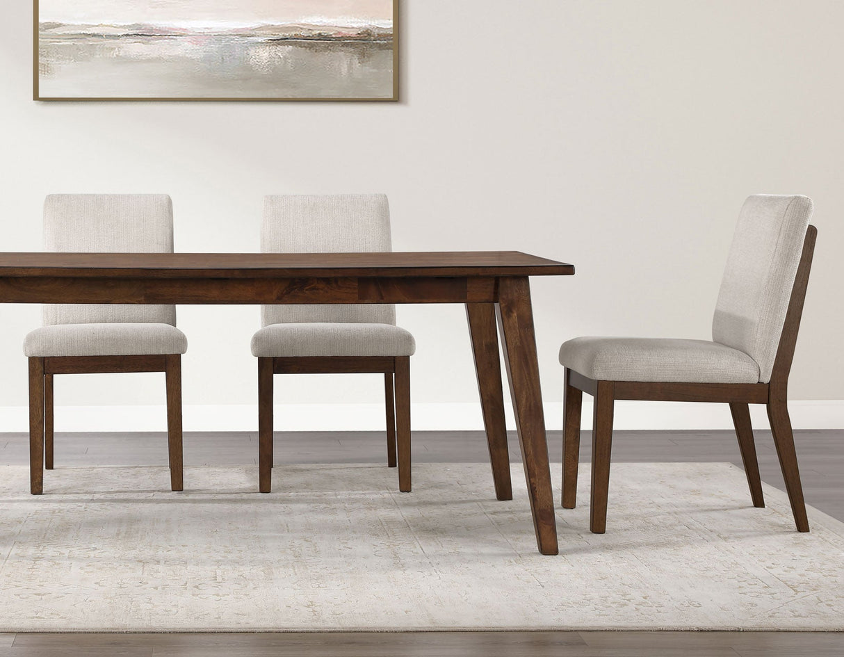 Canton Mocha Upholstered Dining Room Set by Steve Silver at Eve Furniture