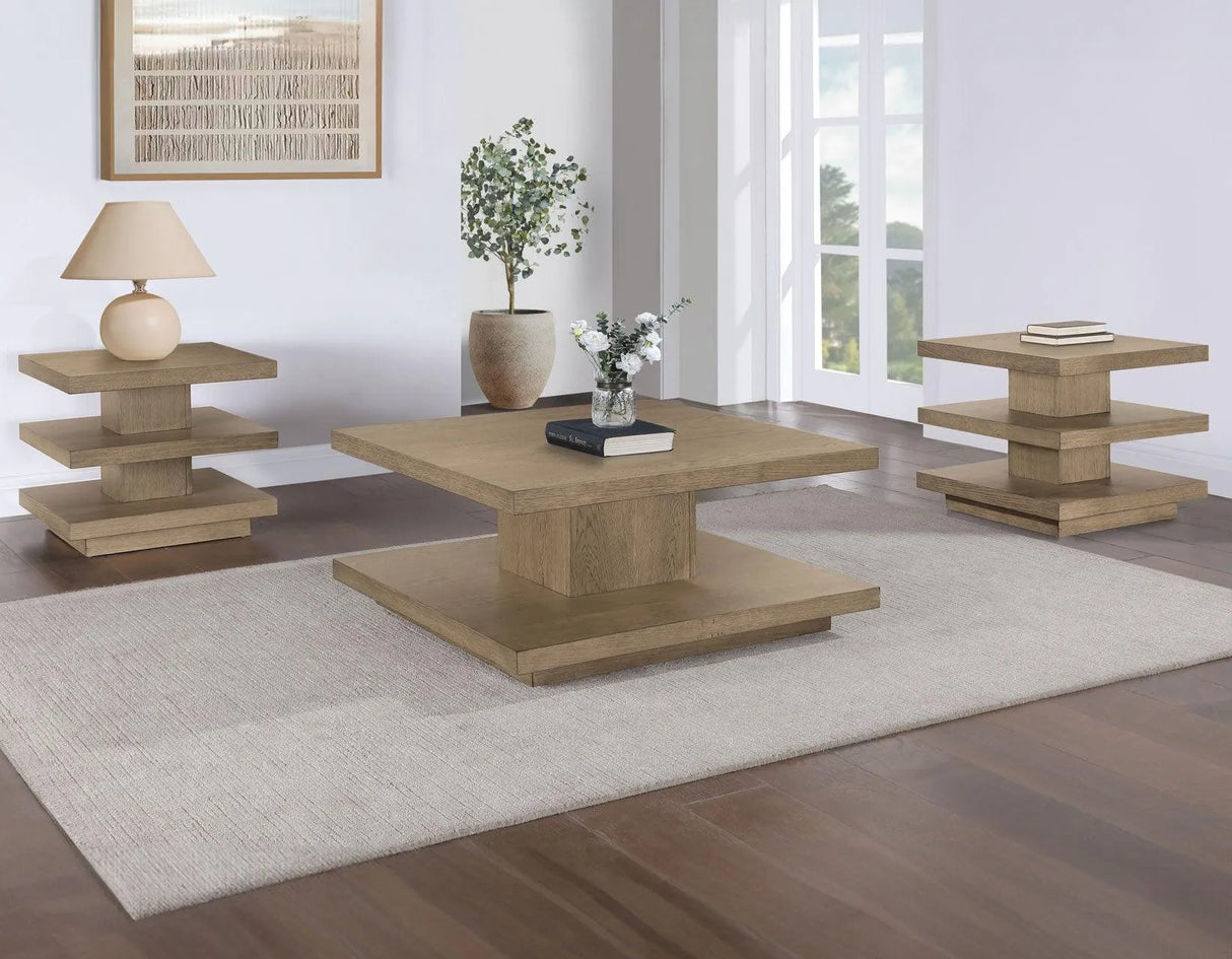 Canyon End Table, Sand by Steve Silver at Eve Furniture
