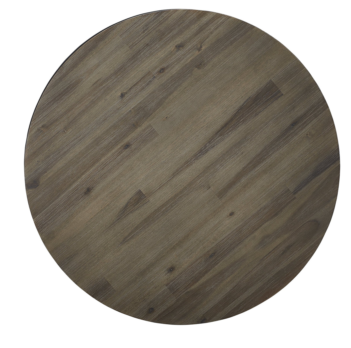 Canyon Solid Wood and Metal Round End Table in Washed Grey by Modus Furniture at Eve Furniture