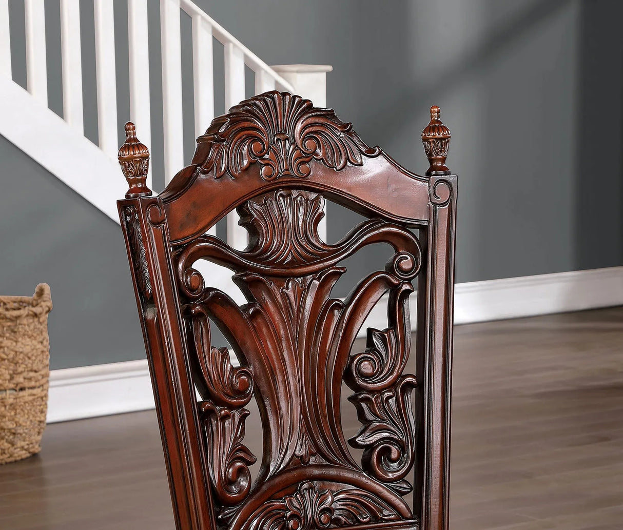 Canyonville Brown Cherry/Dark Brown 9 Pc. Dining Room Set by Furniture of America at Eve Furniture