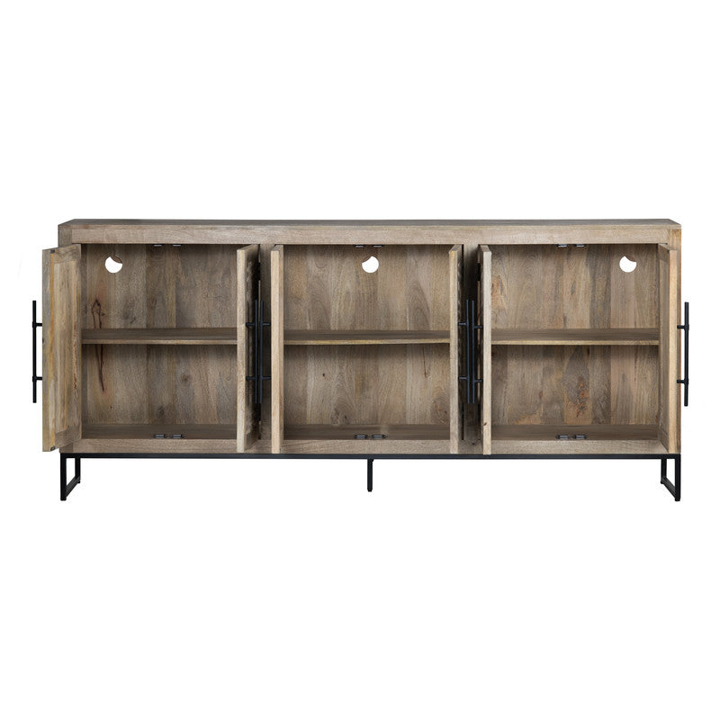 Capetown Brown/Black Sideboard by Crestview at Eve Furniture