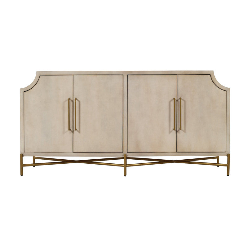 Capital Cream/Gold Four-Door Sideboard by Crestview at Eve Furniture
