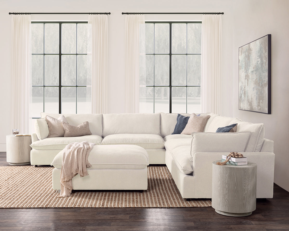 Caplan 6 Piece Sectional with Ottoman by Classic Home at Eve Furniture