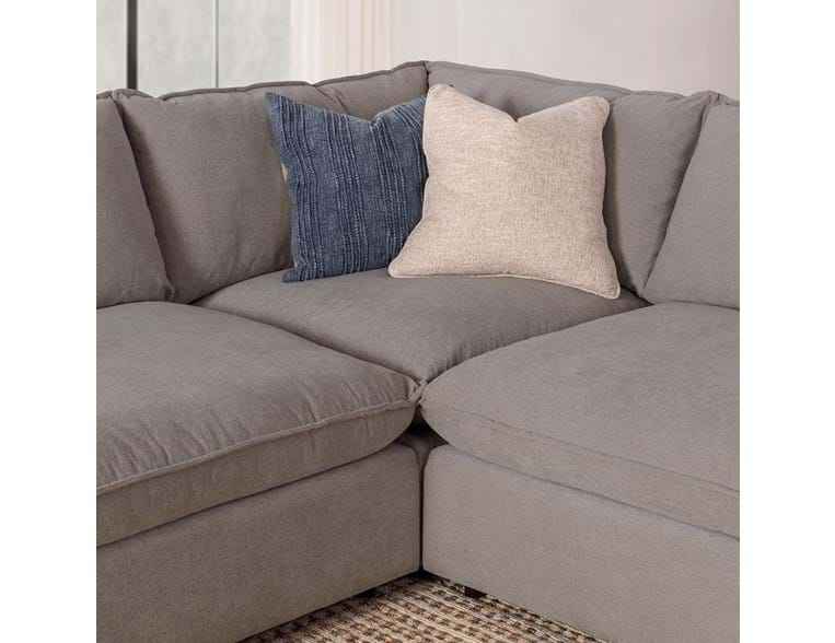 Caplan Charcoal 6 Piece Modular Sectional w/ Ottoman by Classic Home at Eve Furniture