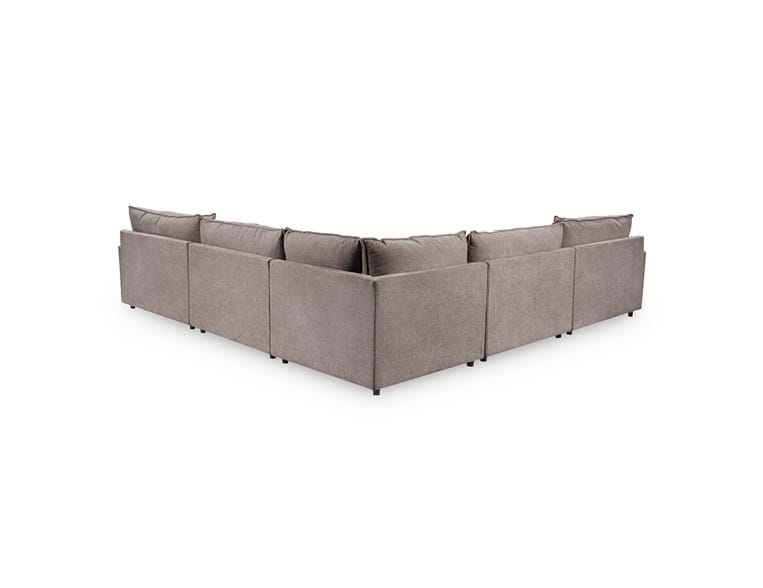 Caplan Charcoal Upholstered 5 Piece Modular Sectional by Classic Home at Eve Furniture