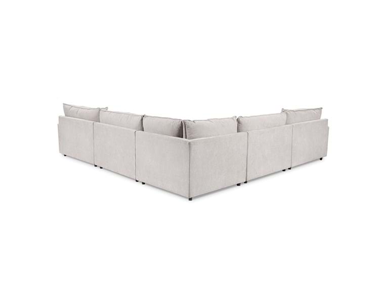 Caplan Gray 6 Piece Modular Sectional w/ Ottoman by Classic Home at Eve Furniture