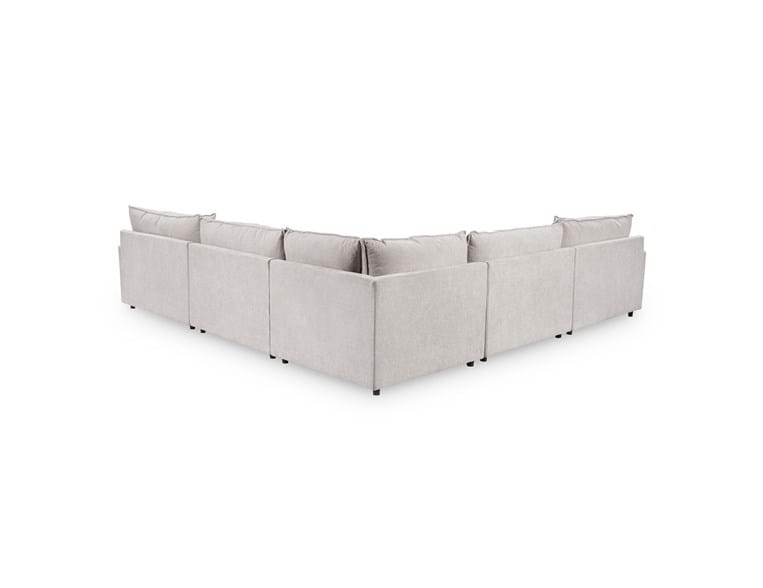 Caplan Gray Upholstered 5 Piece Modular Sectional by Classic Home at Eve Furniture