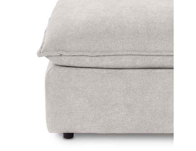 Caplan Gray Upholstered Ottoman by Classic Home at Eve Furniture