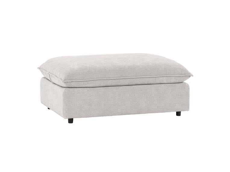 Caplan Gray Upholstered Ottoman by Classic Home at Eve Furniture