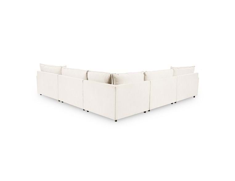 Caplan Ivory Upholstered 5 Piece Modular Sectional by Classic Home at Eve Furniture
